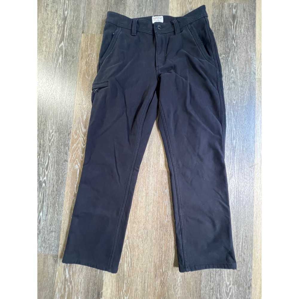 Weatherproof Vintage Utility Pants Mens 32x30 Black Fleece Lined Cargo Workwear